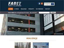 Tablet Screenshot of fabet.com.pl