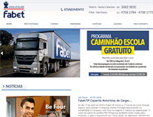 Tablet Screenshot of fabet.com.br